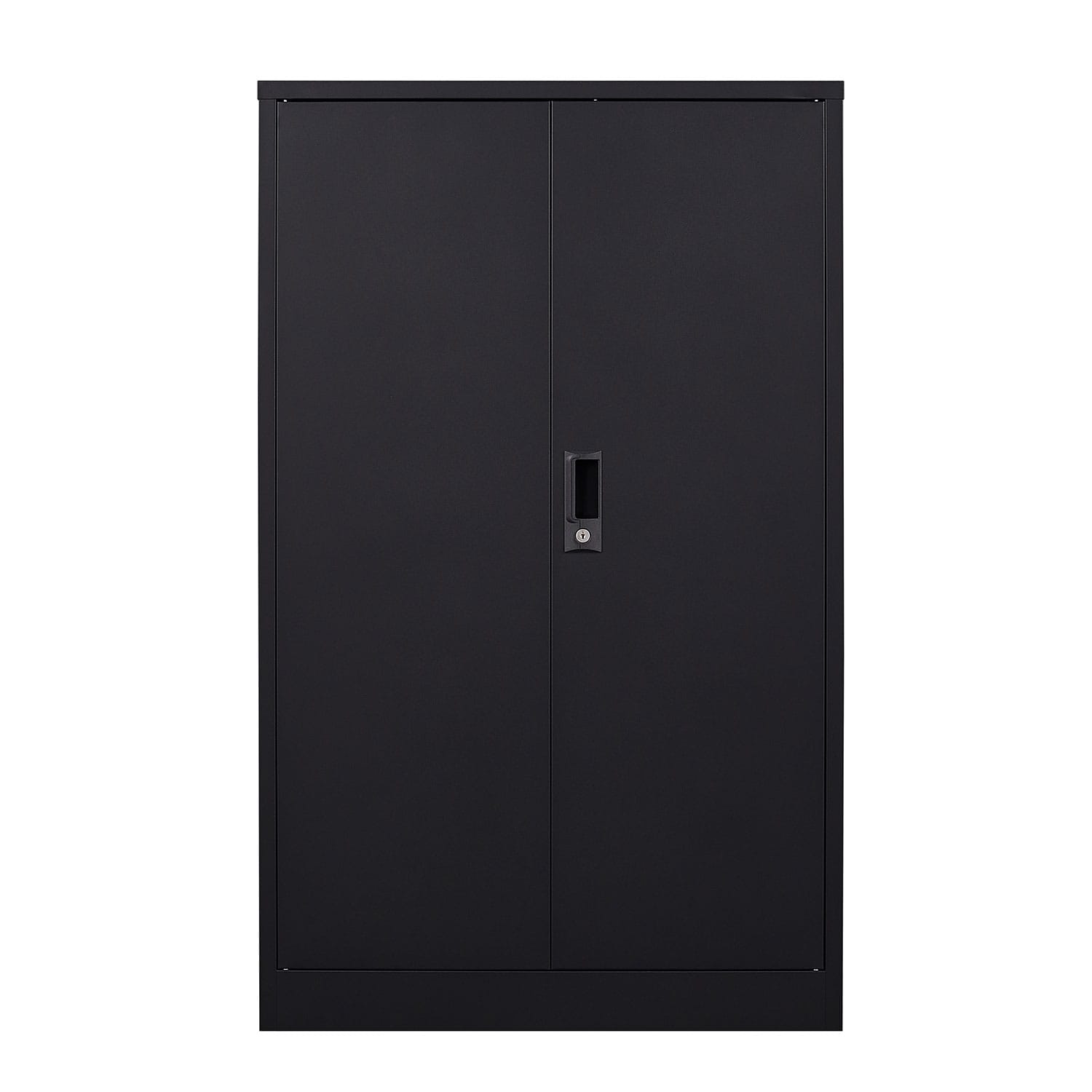 Siavonce Black 3-Shelf Office Cabinet