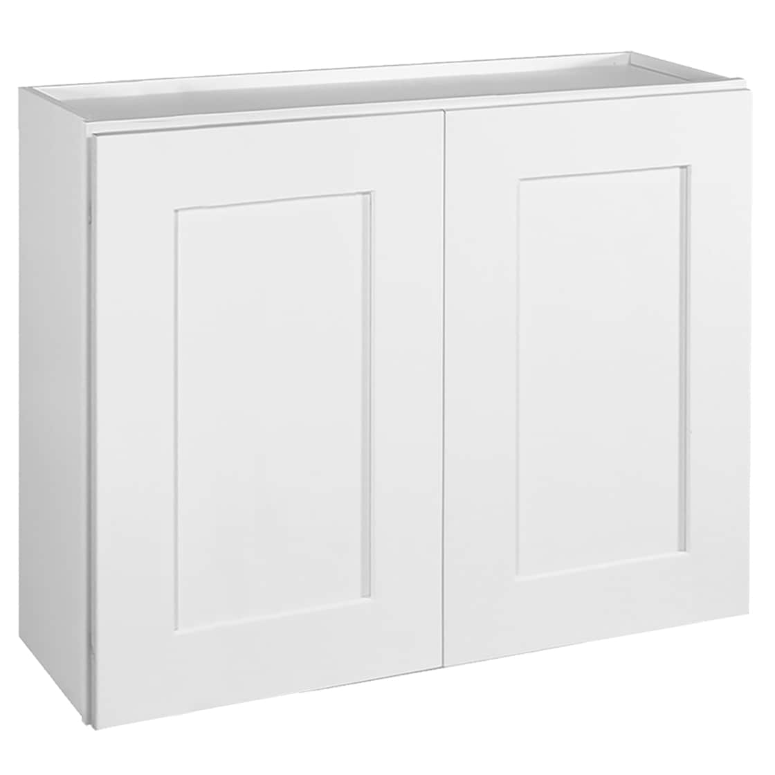 Design House Brookings 30-in W x 24-in H x 12-in D White Maple Wall Ready To Assemble Plywood Cabinet (Recessed Panel Shaker Door Style)