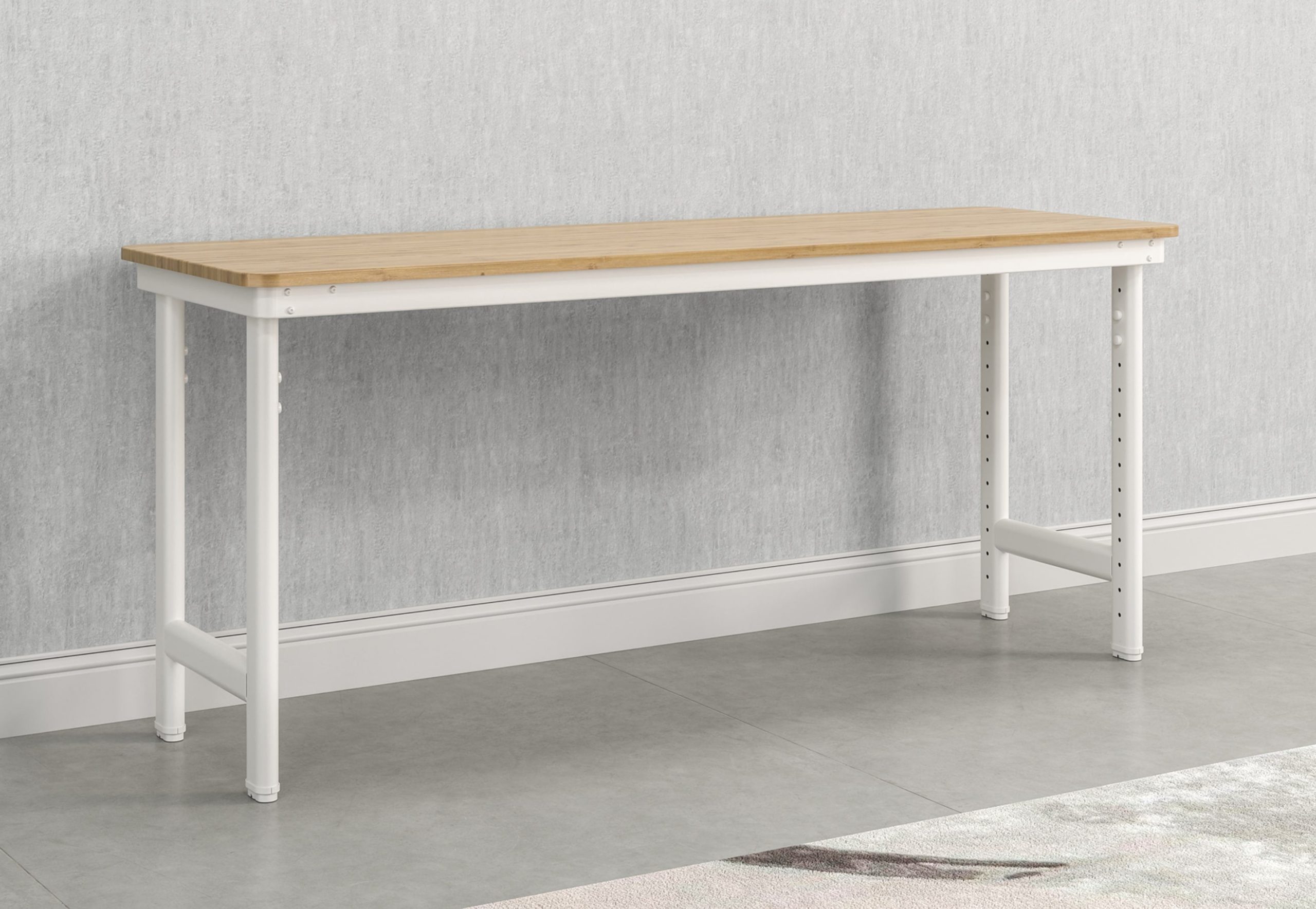 Everest Work Table 72-in W x 32-in H Steel Cloud White Freestanding Utility Storage Cabinet