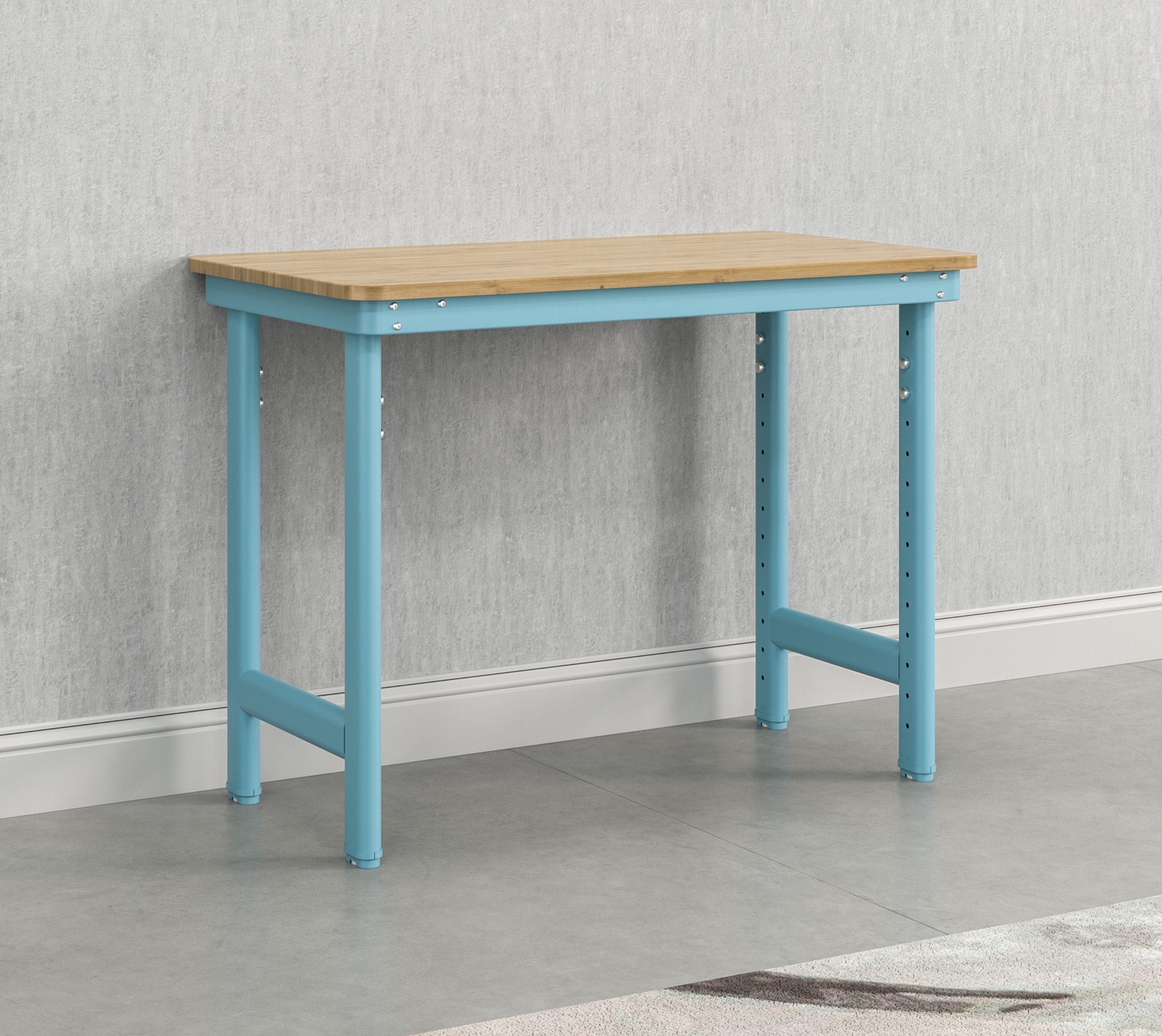 Everest Work Table 44-in W x 32-in H Steel Modern Blue Freestanding Utility Storage Cabinet