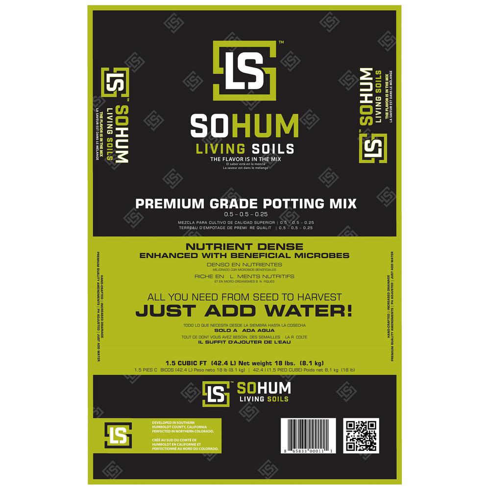 SOHUM Living Soil Premium Grade Potting Mix Just Add Water Organic Potting Soil Plant Food