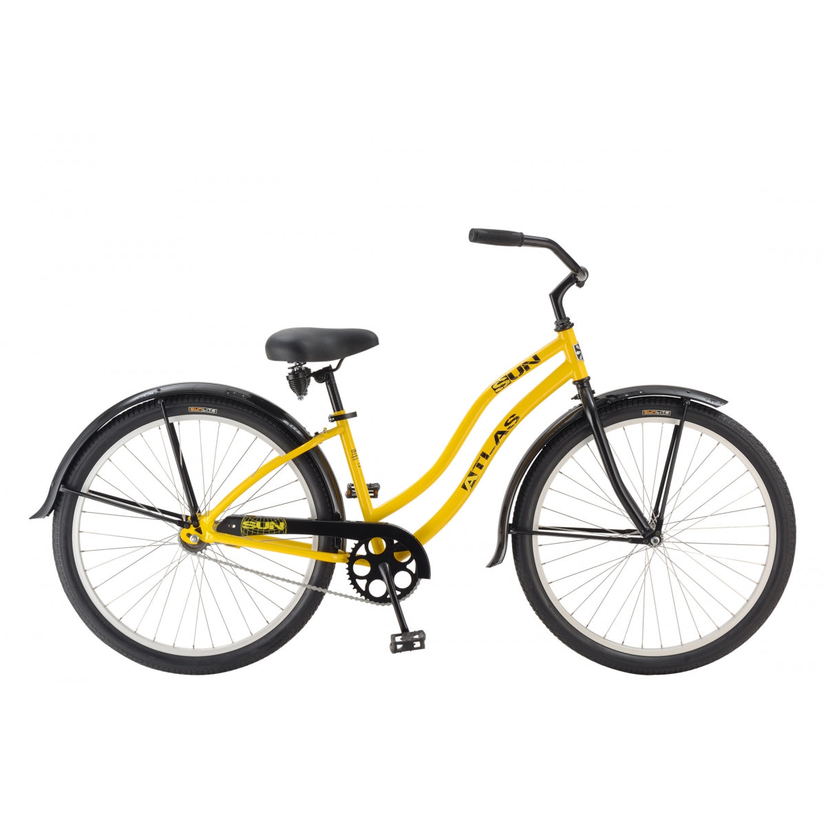Sun Bicycles Atlas Step-Thru 15in Safety Yellow 26`