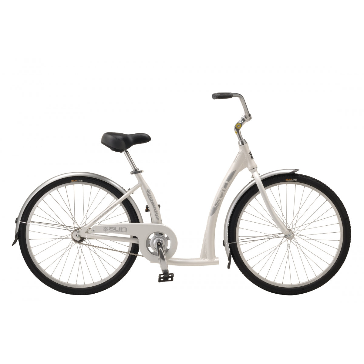 Sun Bicycles Streamway Step-Thru 16in Pearl White 26`