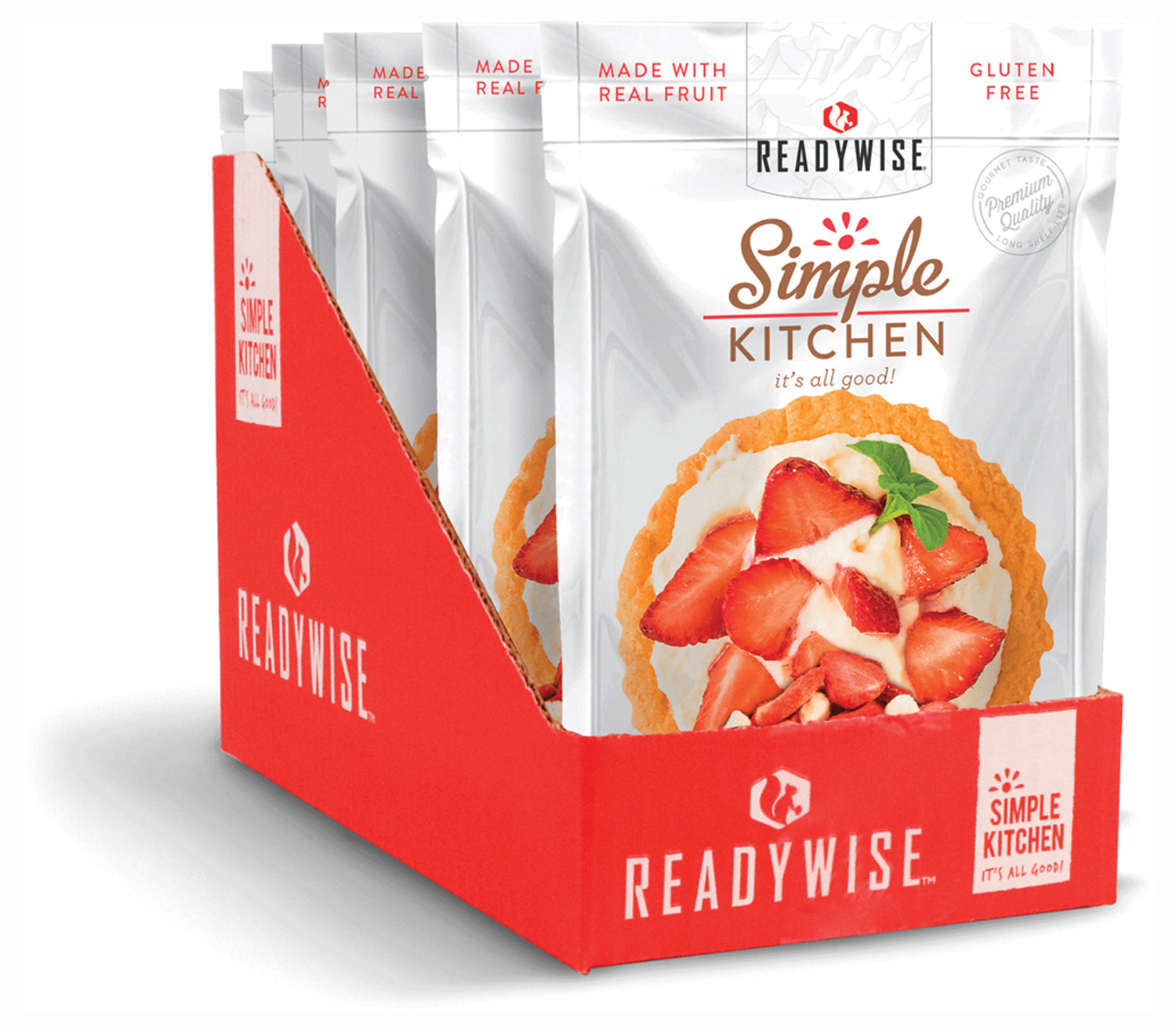 Premium Readywise Convenient Plant-Based Yogurt & Snack Pouches | Gluten-Free, Vegetarian, Long Shelf Life, Made in USA