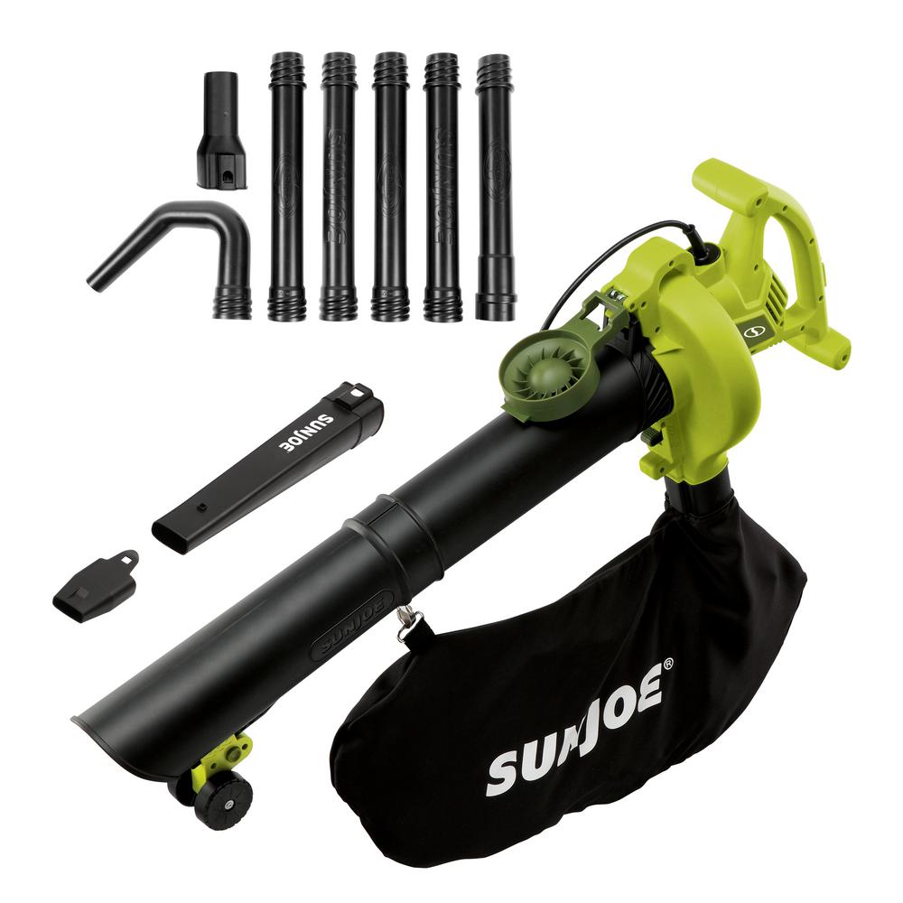 Sun Joe 250 MPH 440 CFM 14 Amp Electric Handheld Blower/Vacuum/Mulcher with Gutter Attachment