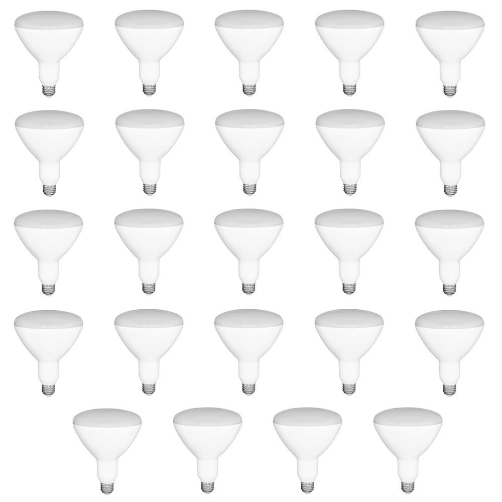 65-Watt Equivalent BR30 Dimmable LED Light Bulb Daylight (24-Pack)