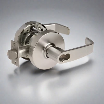 Sargent 28-70-10G04-LL-US26D Storeroom or Closet Cylindrical Lever Lockset, SFIC Less Core, L Rose, L Lever, Satin Chrome