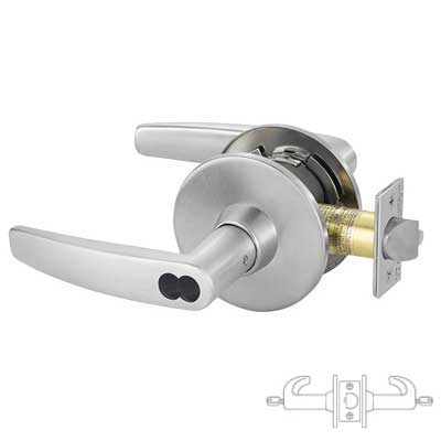Sargent 28-70-11G38-LB-US26D Classroom Security Intruder T-Zone 11 Line Cylindrical Lock - SFIC IC Core, L Rose, B Lever, Satin Chrome