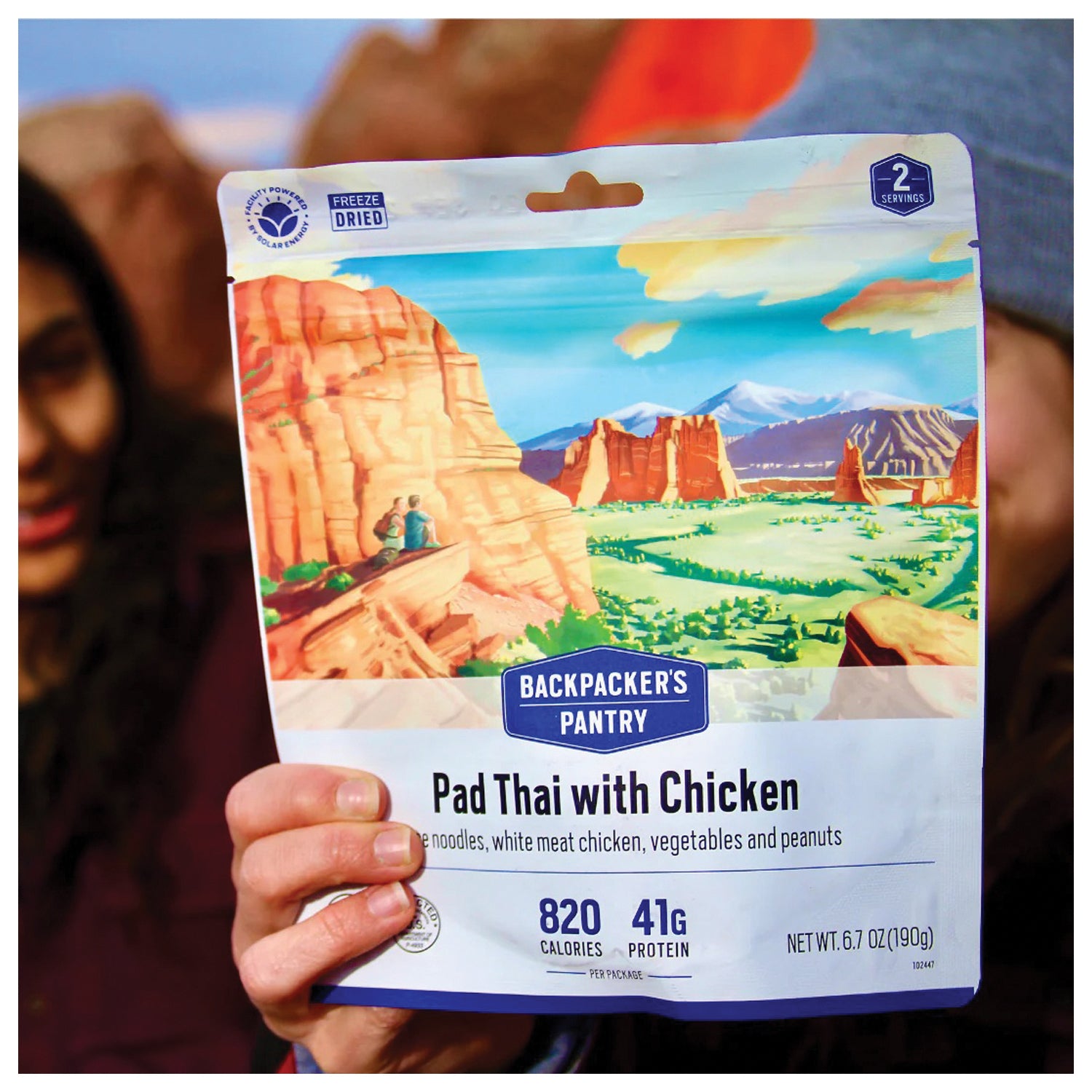 Premium Backpacking Chicken Meals – Lightweight, High-Protein Rices & Pad Thai for 1-2 Recipients, Ideal for Hiking & Outdoor Adventures