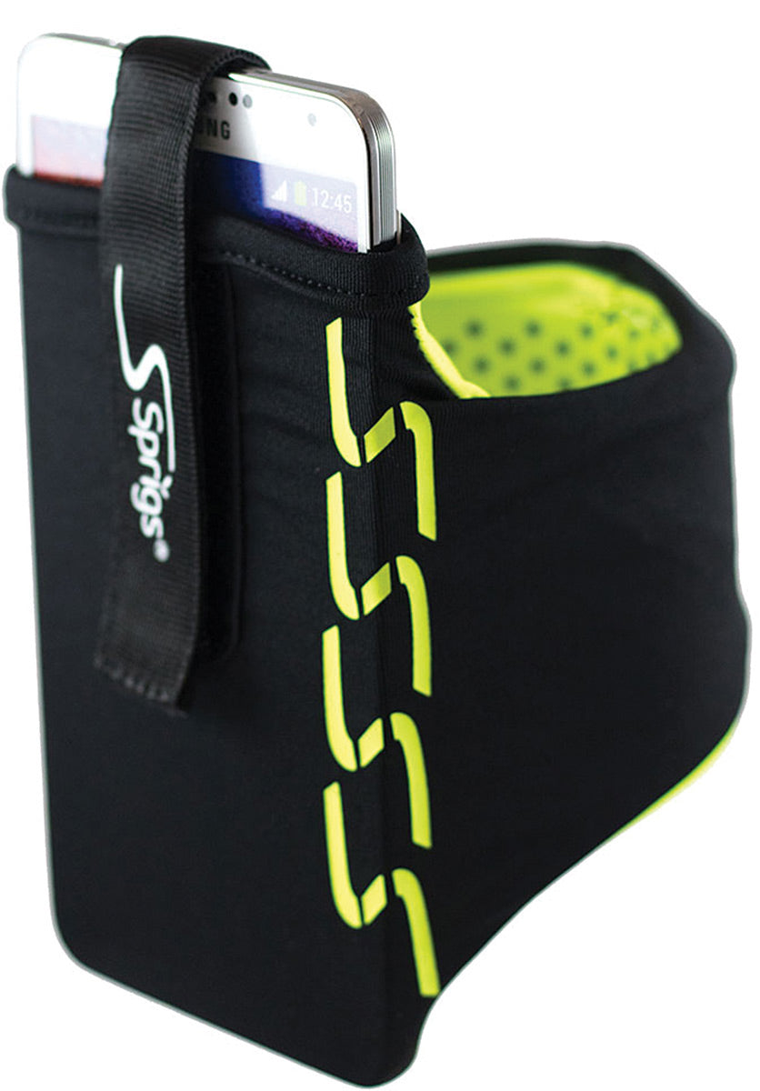 Sprigs Banjee Armband: Black/Hi Viz Medium Reflective Gear for Active Lifestyles