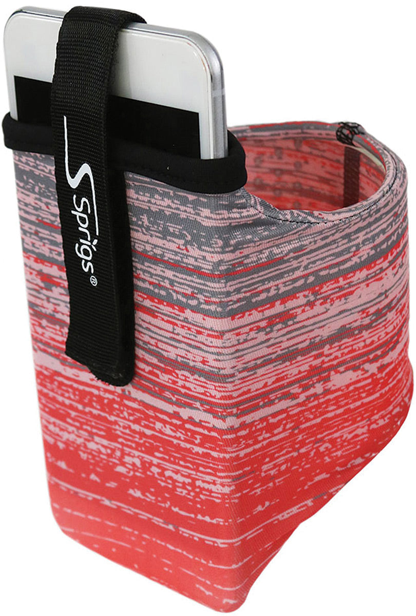 Sprigs Banjee Armband - Coral Blitz Medium: Reflective Gear for Active Lifestyles