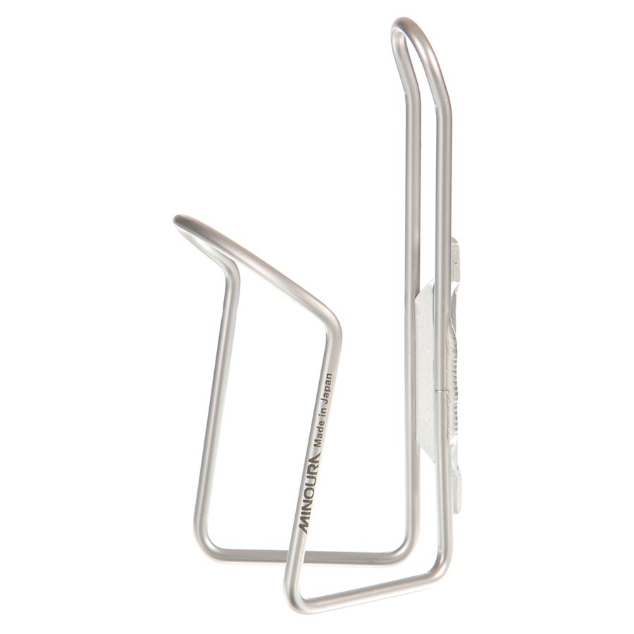 Minoura AB100 4.5 Bottle Cage, Alloy, Anodized Silver old packaging