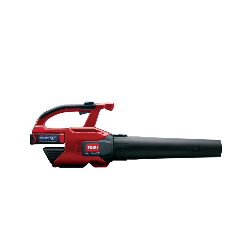 Toro PowerPlex 150 MPH 480 CFM 40-Volt Max Lithium-Ion Cordless Brushless DC Leaf Blower