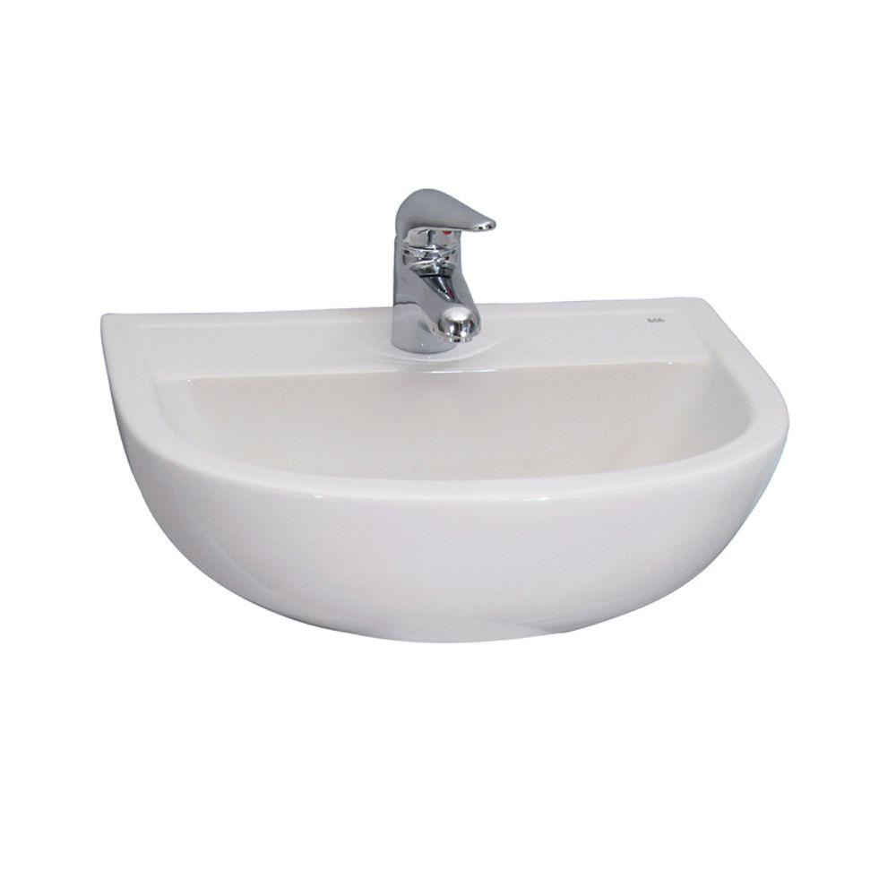 Barclay Products Compact 500 Wall-Hung Bathroom Sink in White