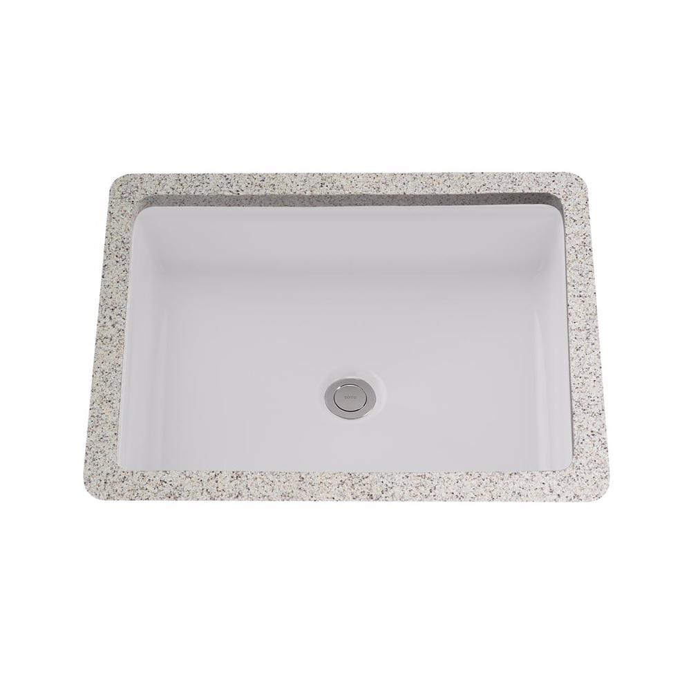 TOTO Atherton 17 in. Rectangular Undermount Bathroom Sink in Cotton White