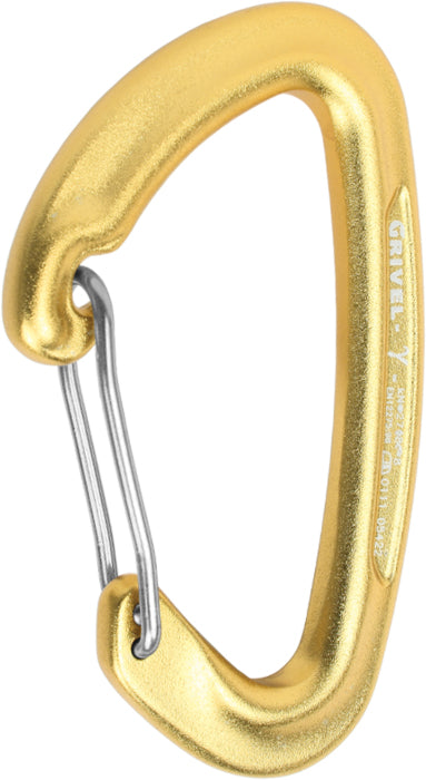 Grivel Gamma Wire Gate Carabiner - Anodized Gold, Single Pack