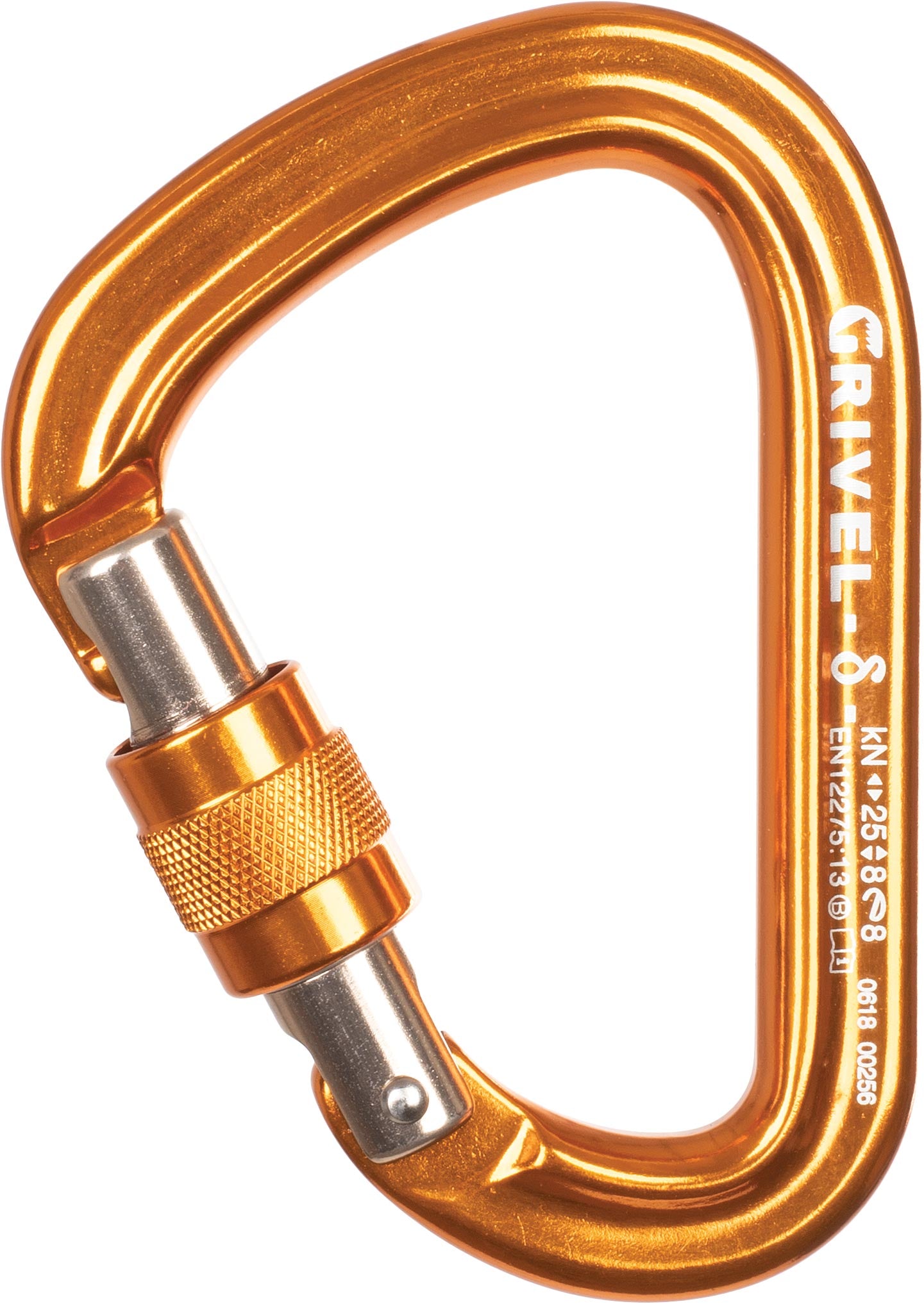 Grivel Delta K5n HMS SG Anodized Gold Single Carabiner - Secure and Stylish Climbing Gear