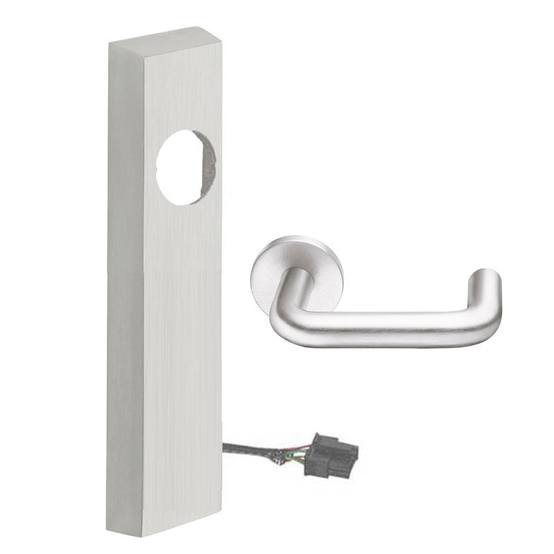 Sargent LC-776-8-ETNF-24V-US26 Electrified Lever, ET Trim, NF Lever, 24V, Fail Secure, Less Cylinder, Key Retracts Latch