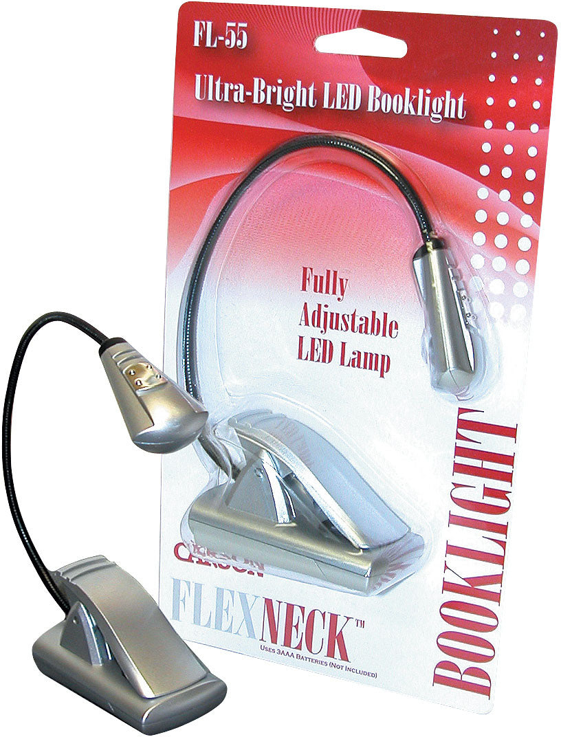 Carson Optical Flexneck LED Book Light with Adjustable Flexneck