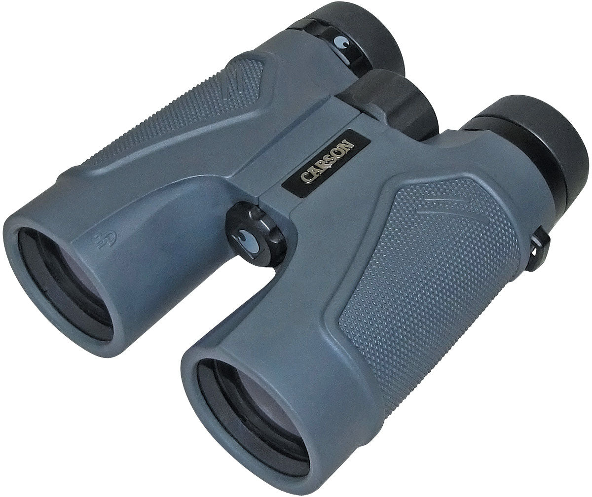 Carson Optical 3D Series HD Binoculars | High-Performance Waterproof, Shockproof Field Optics with Phase-Coated Prisms & HD Coatings for Birding & Hunting