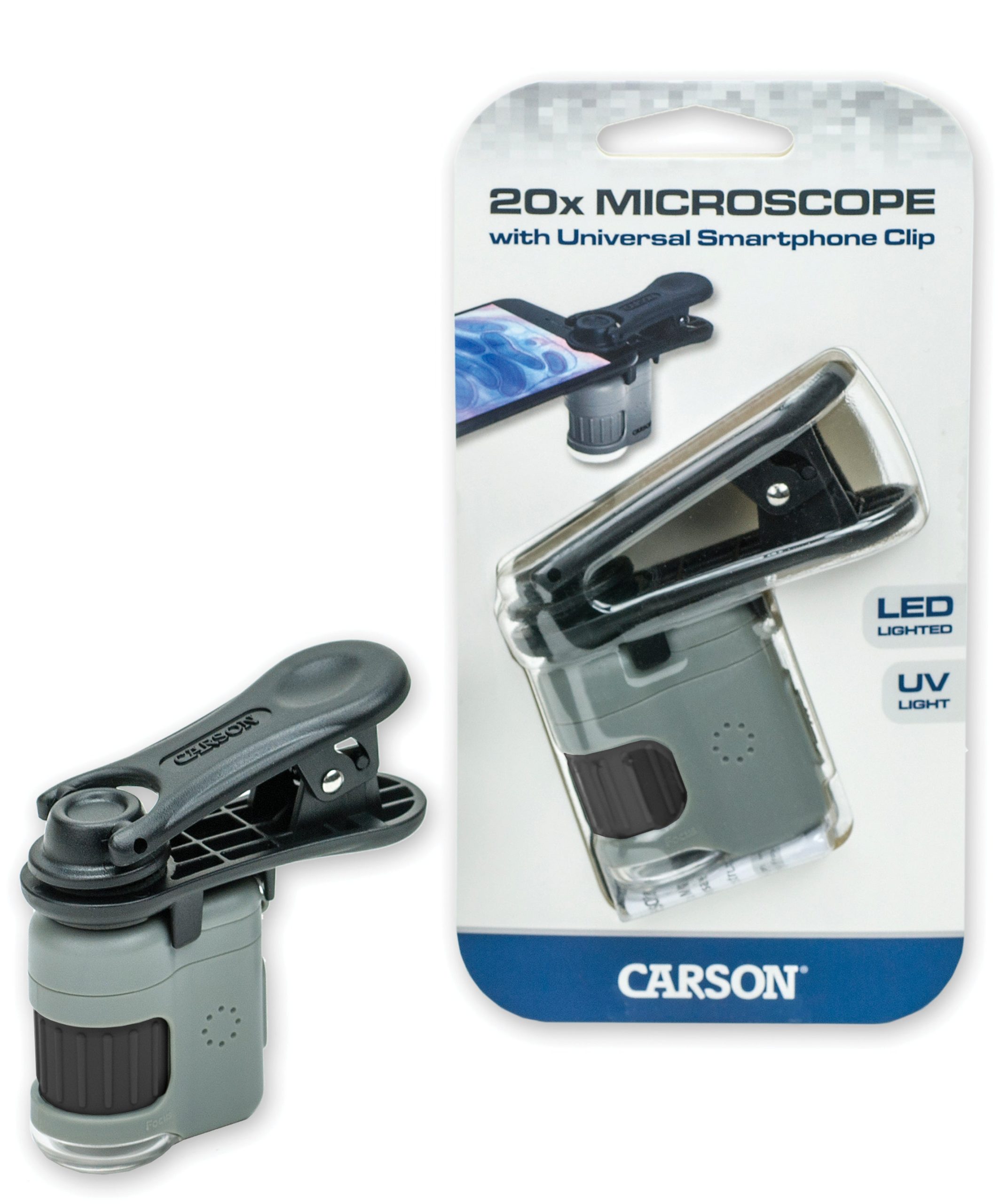 Carson Optical Micromini 20x Pocket Microscope - Compact and Powerful Magnification