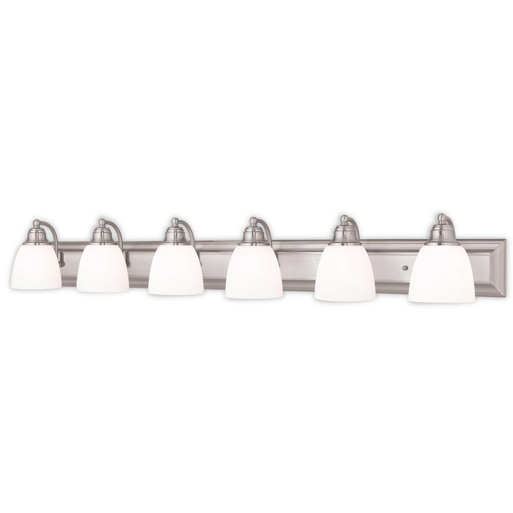 Springfield 6 Light Brushed Nickel Bath Vanity