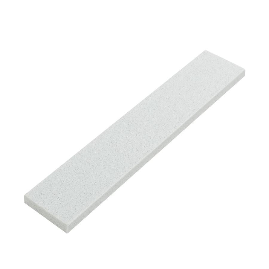 Bestview Meridian 4-in H x 21.25-in L White/Polished Bathroom Side Splash