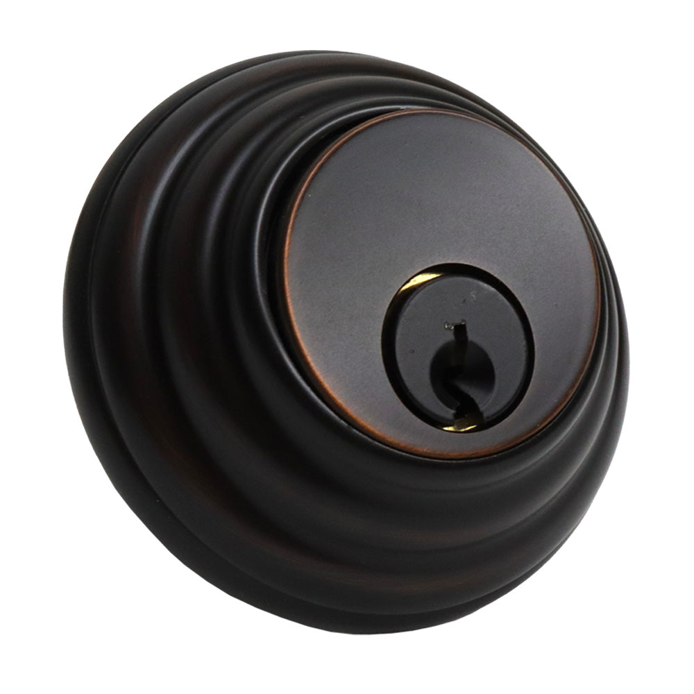 Emtek 8455US10B Low Profile Single Cylinder Deadbolt Oil Rubbed Bronze Finish