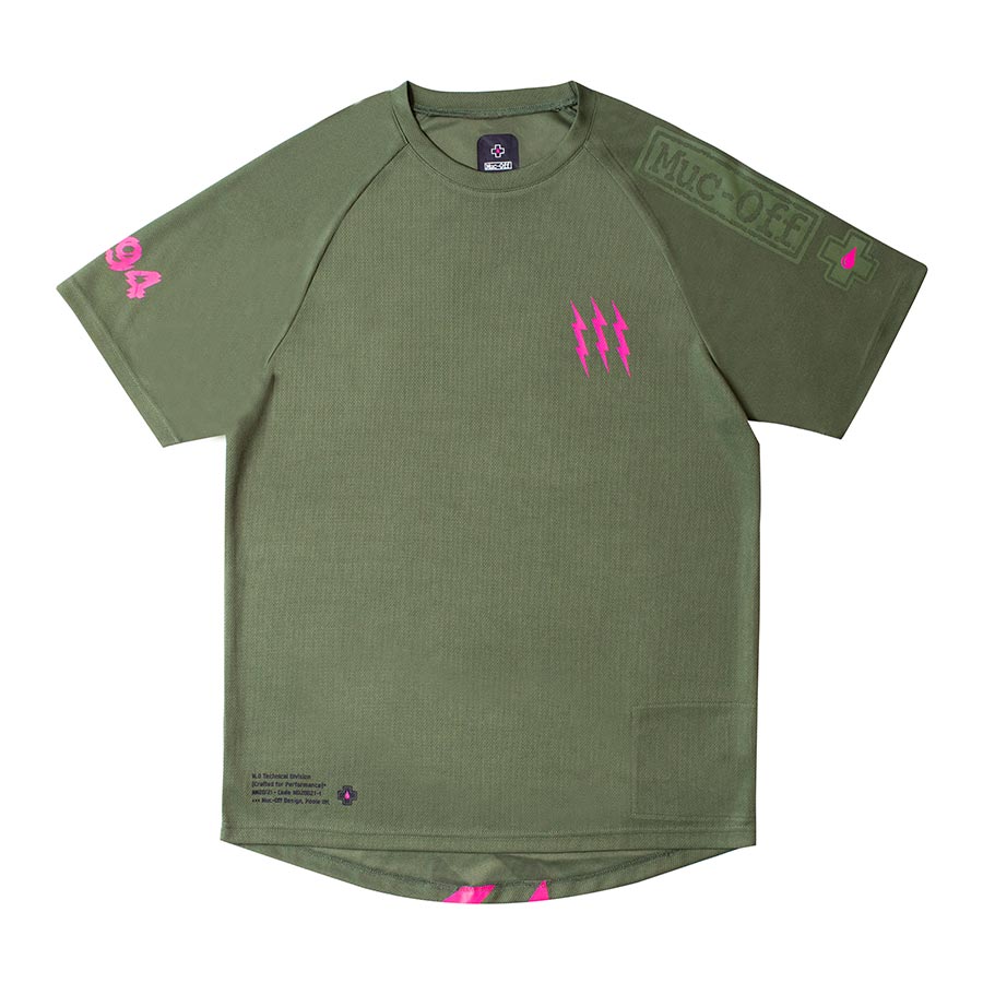 Muc-Off Riders SS Jersey Short Sleeves, Men, Green, S