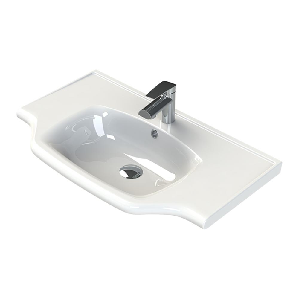 Nameeks Yeni Klasik Wall Mounted Bathroom Sink in White