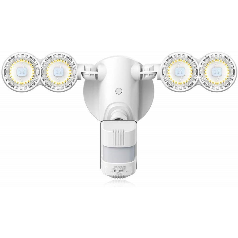 SANSI 30-Watt 4000 Lumens 180-Degree White Motion Sensor Outdoor Integrated LED 5000K Waterproof Dusk to Dawn Flood Light
