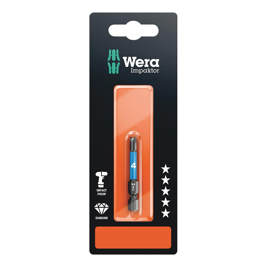 Premium Wera Impaktor Hex Bits | High-Performance, Diamond-Coated, Durable, Precision Engineering for Hexagon Socket Screws, 4-6mm Sizes