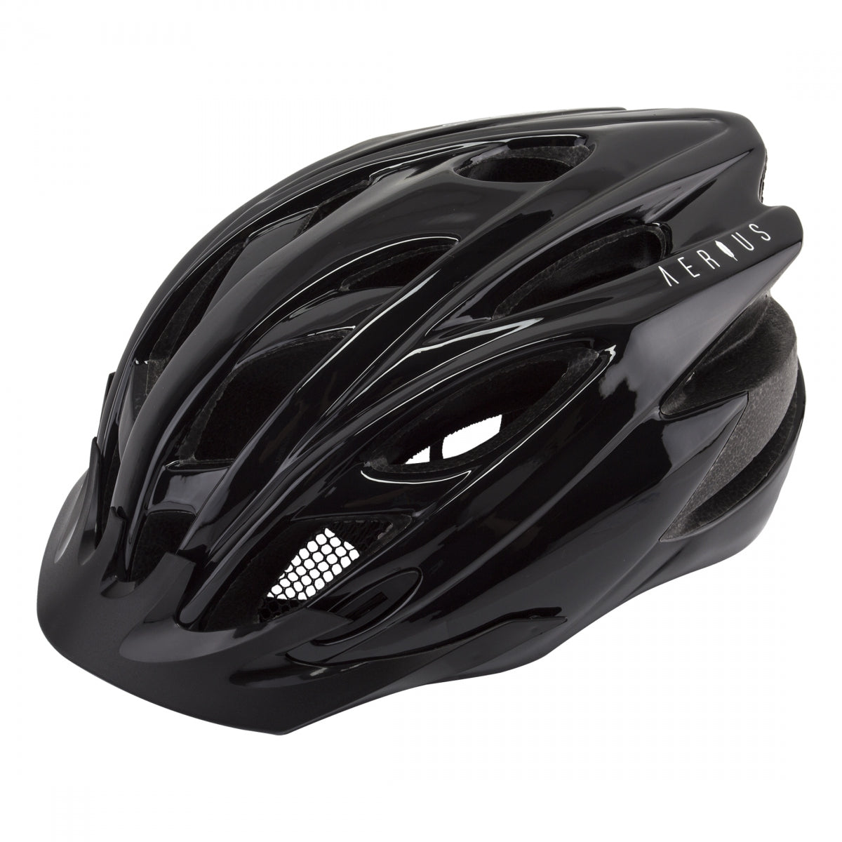 Bike Helmet Aerius Raven All-Purpose In-Mold Head Lock Retention Small/Medium Black