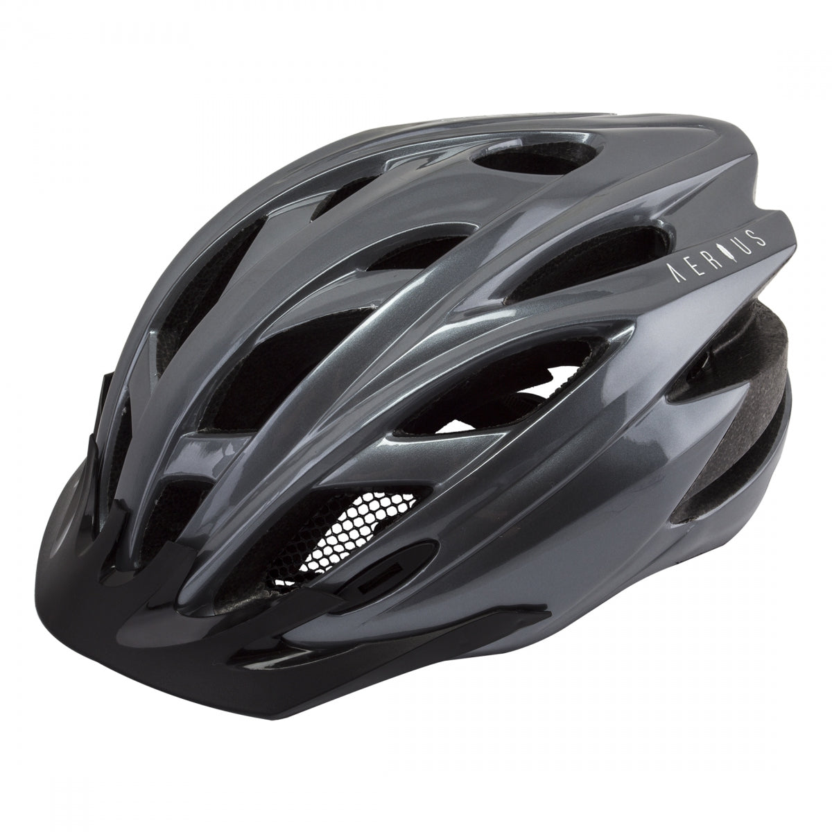 Bike Helmet Aerius Raven All-Purpose In-Mold Head Lock Retention Grey Large/X-Large