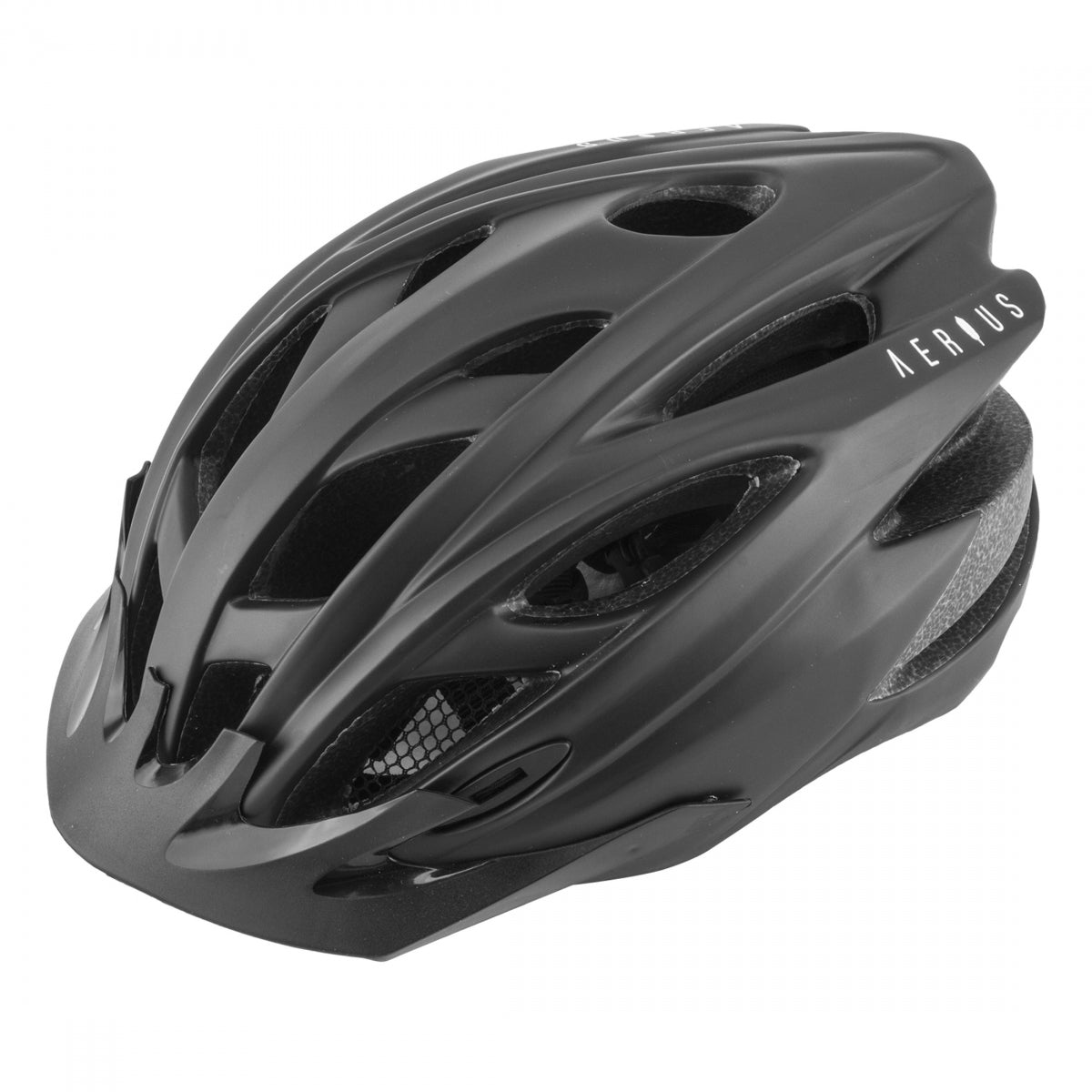 Bike Helmet Aerius Raven All-Purpose In-Mold Head Lock Retention Matte Black Large/XL