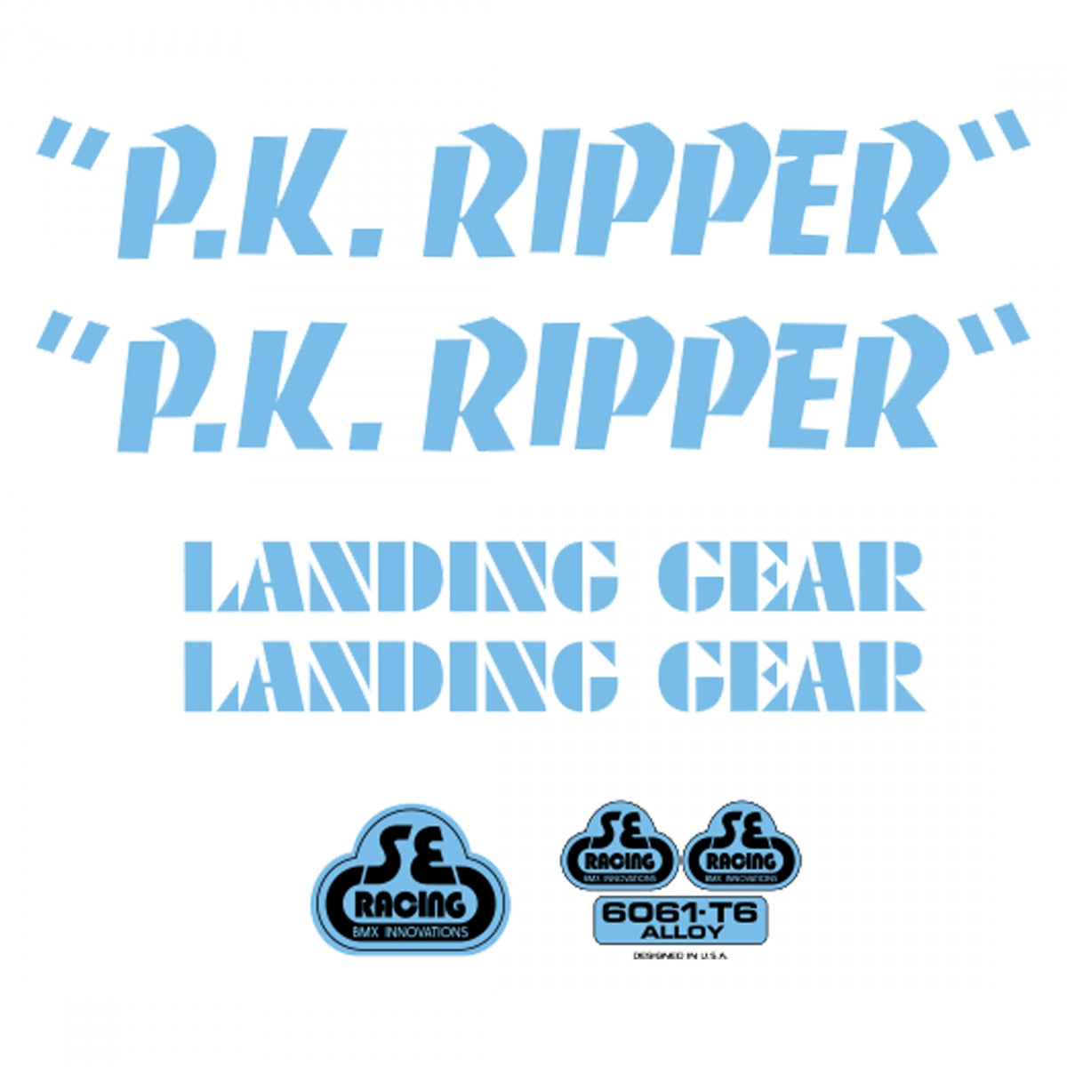 Se Bikes PK Ripper Decal Set PK Ripper Blue