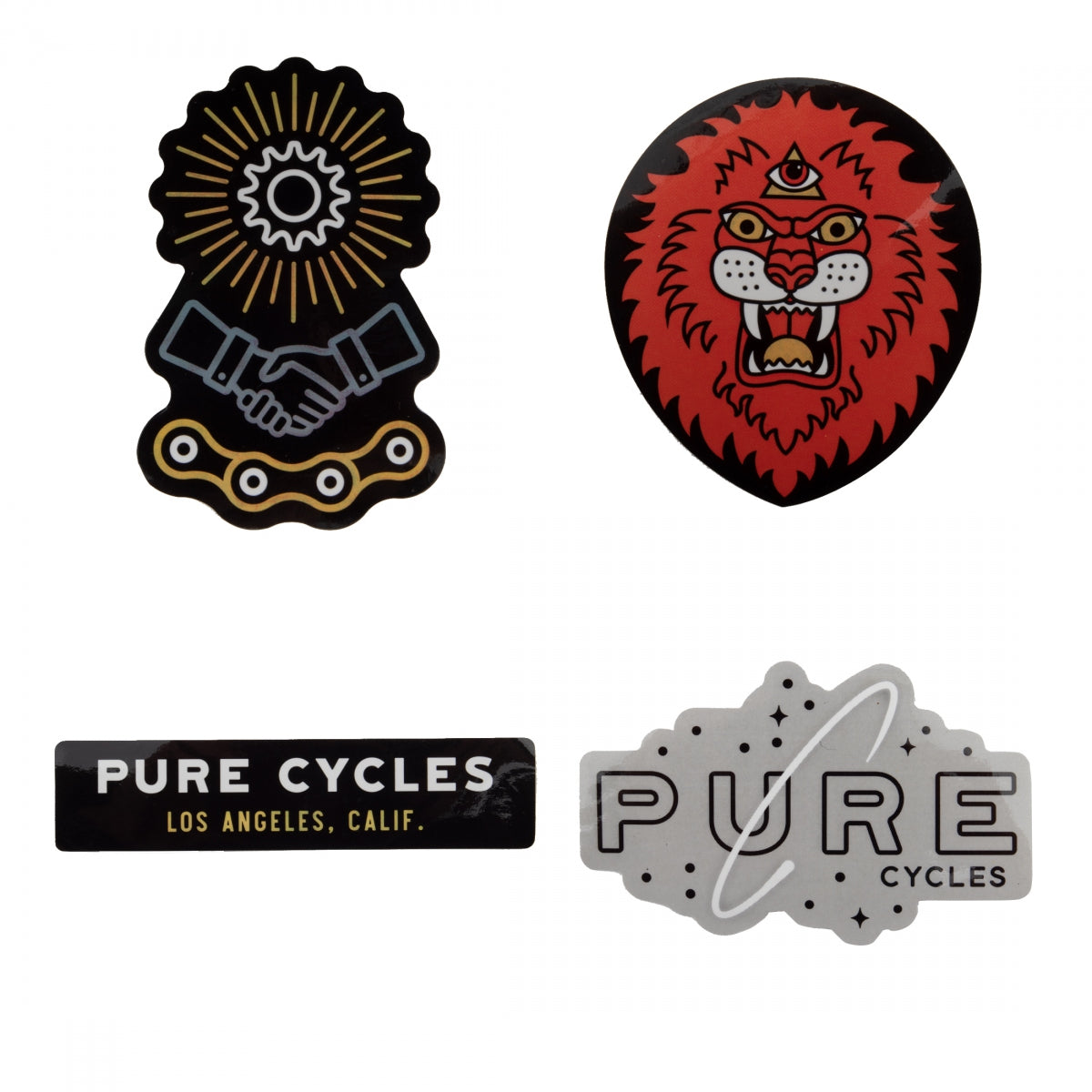Pure Cycles Vinyl Decal Assortments – Durable, Weather-Resistant Bicycle Stickers for Top Tubes, Head Tubes & Bike Accessories Set