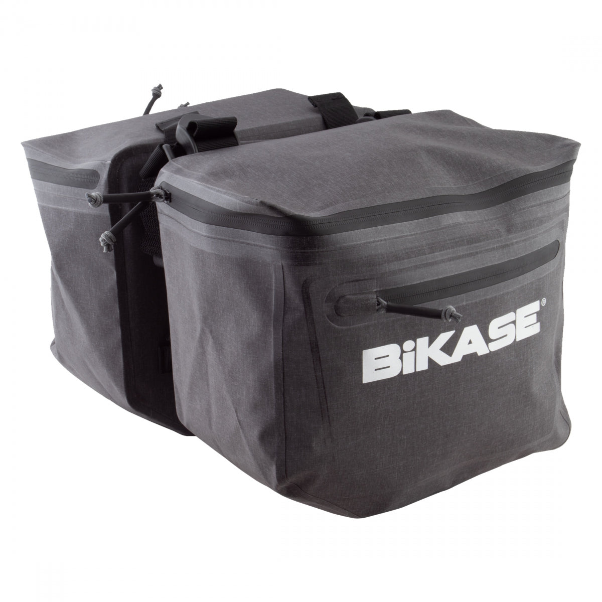 Bikase Urbanator Adjustable Panniers Bag Black 11.5x10.5x6in Velcro Straps