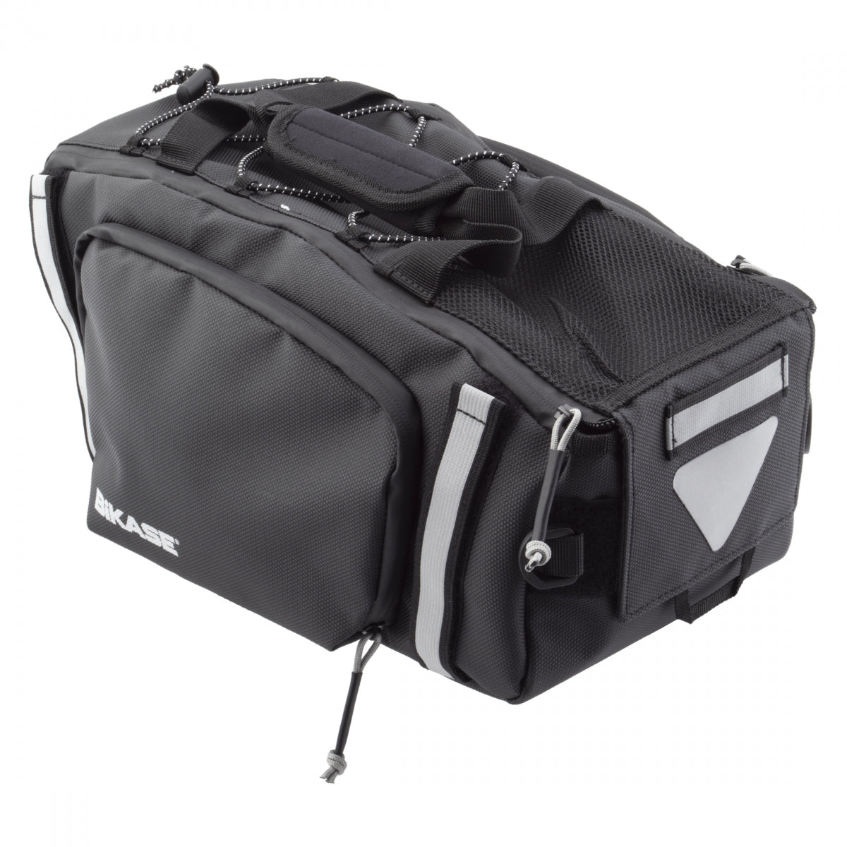 Bikase Reggie Rack Bag Black 13x9x7in Velcro Straps