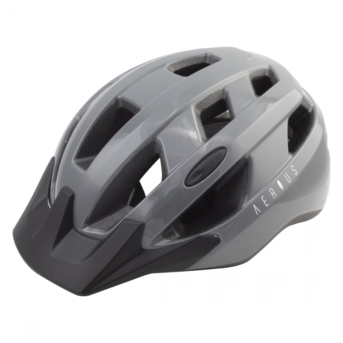 Mountain Bike Helmet Aerius Swift LG/XL 22-3/4 to 24in (58 to 61 cm) Grey All Purpose
