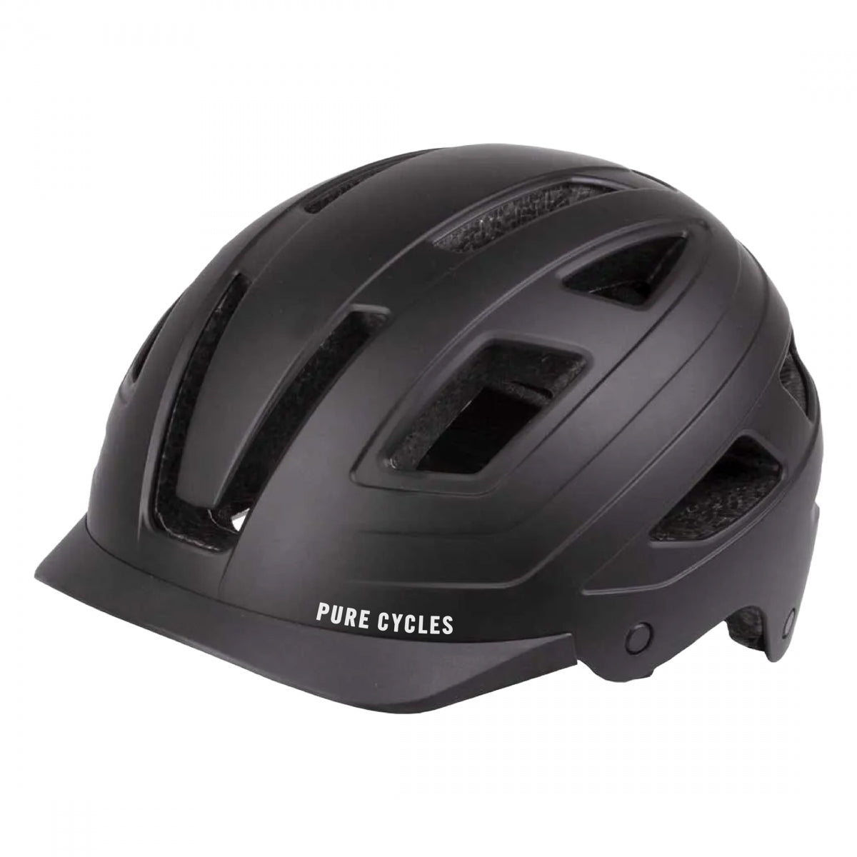 Bike Helmet Pure Cycles Urban-Lite SM/MD 21-1/2 to 22-3/4in (55 to 58 cm) Black Urban