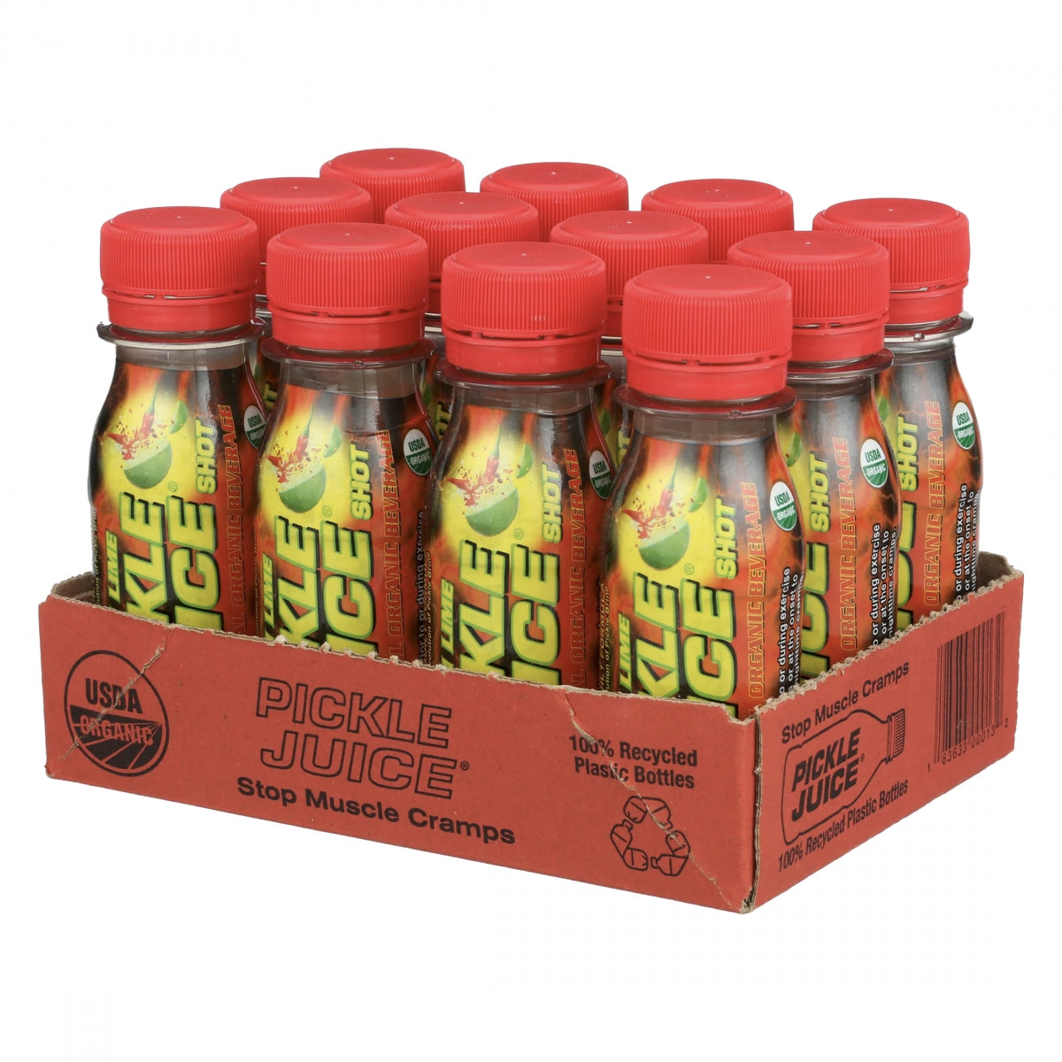 Pickle Juice Company Extra Strength Pickle Juice Shots Anti-Cramping Chili Lime Box of 12