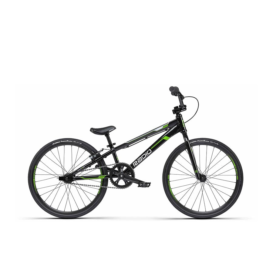 Radio Raceline Xenon Junior BMX, 20'', Black / Monster Green, 18.5''
