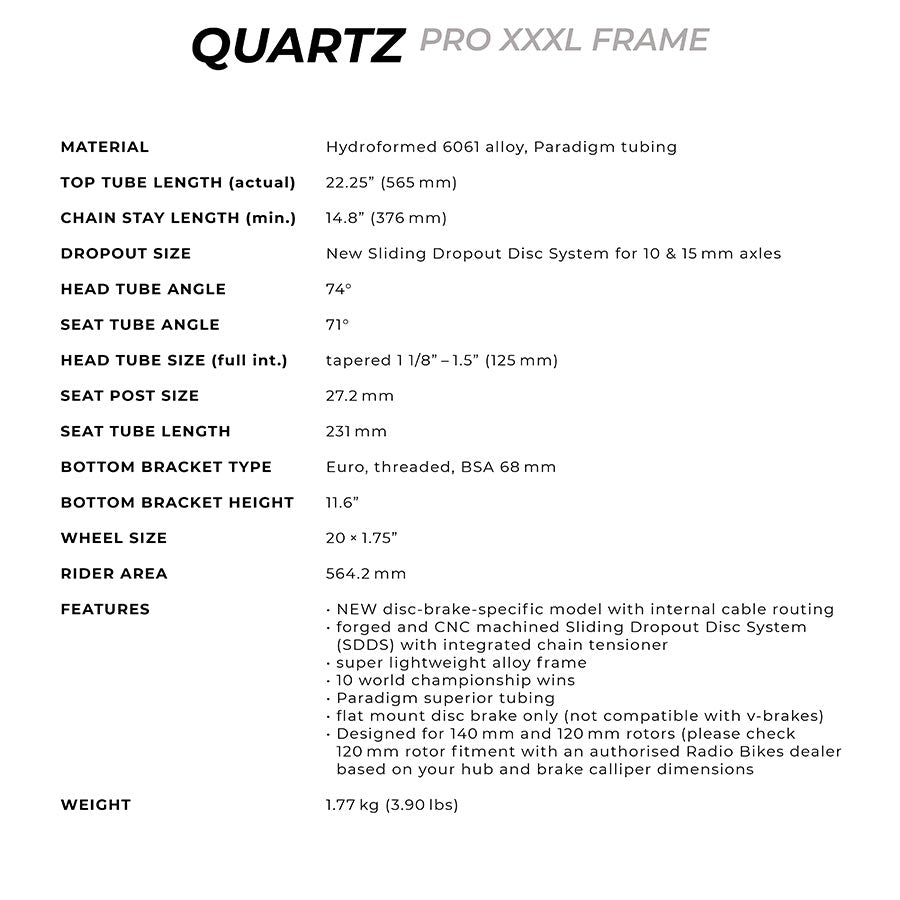 Radio Raceline Quartz Pro XXXL, Spectral space green, 22.25''