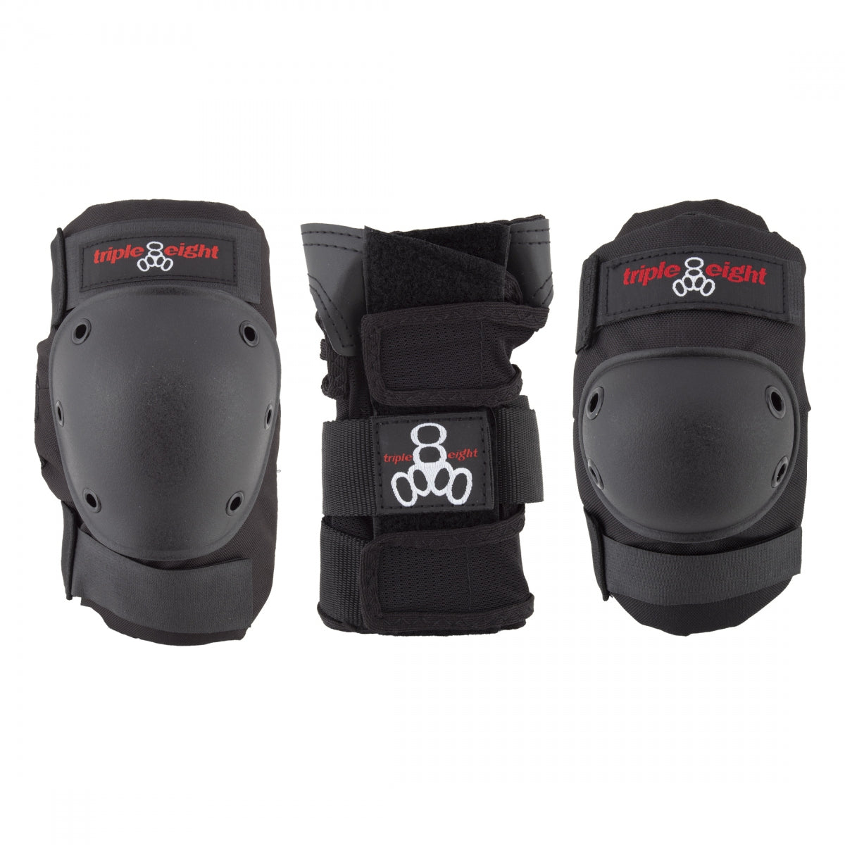 Triple Eight Saver Series 3-Pack Protective Gear for Inline Skating — Junior to Large Sizes, High-Impact Padding & Durable Elbow, Knee & Wrist Guards