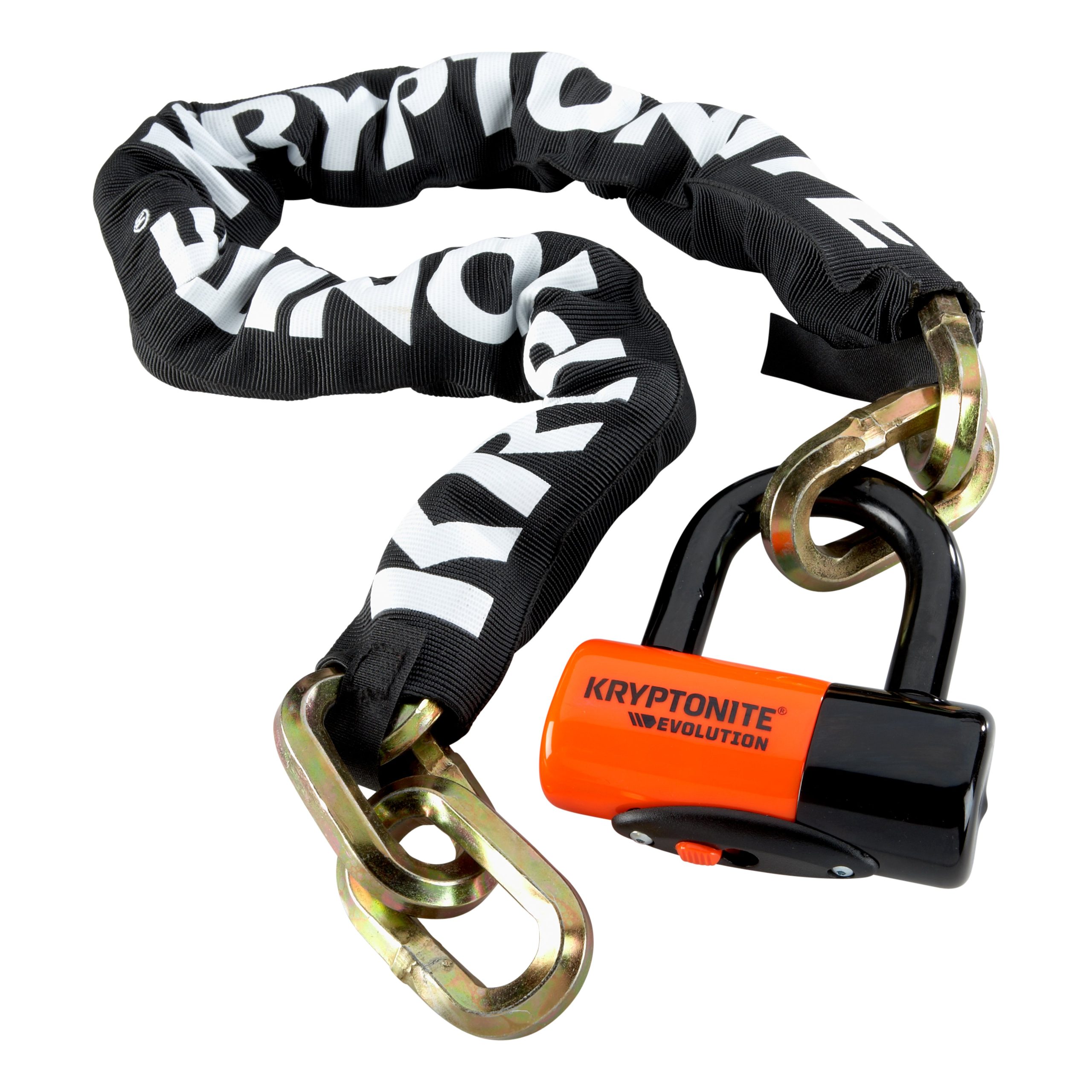 Kryptonite New York Chain 1210 and Evolution Disc Lock Keyed 12mm x 100cm Black