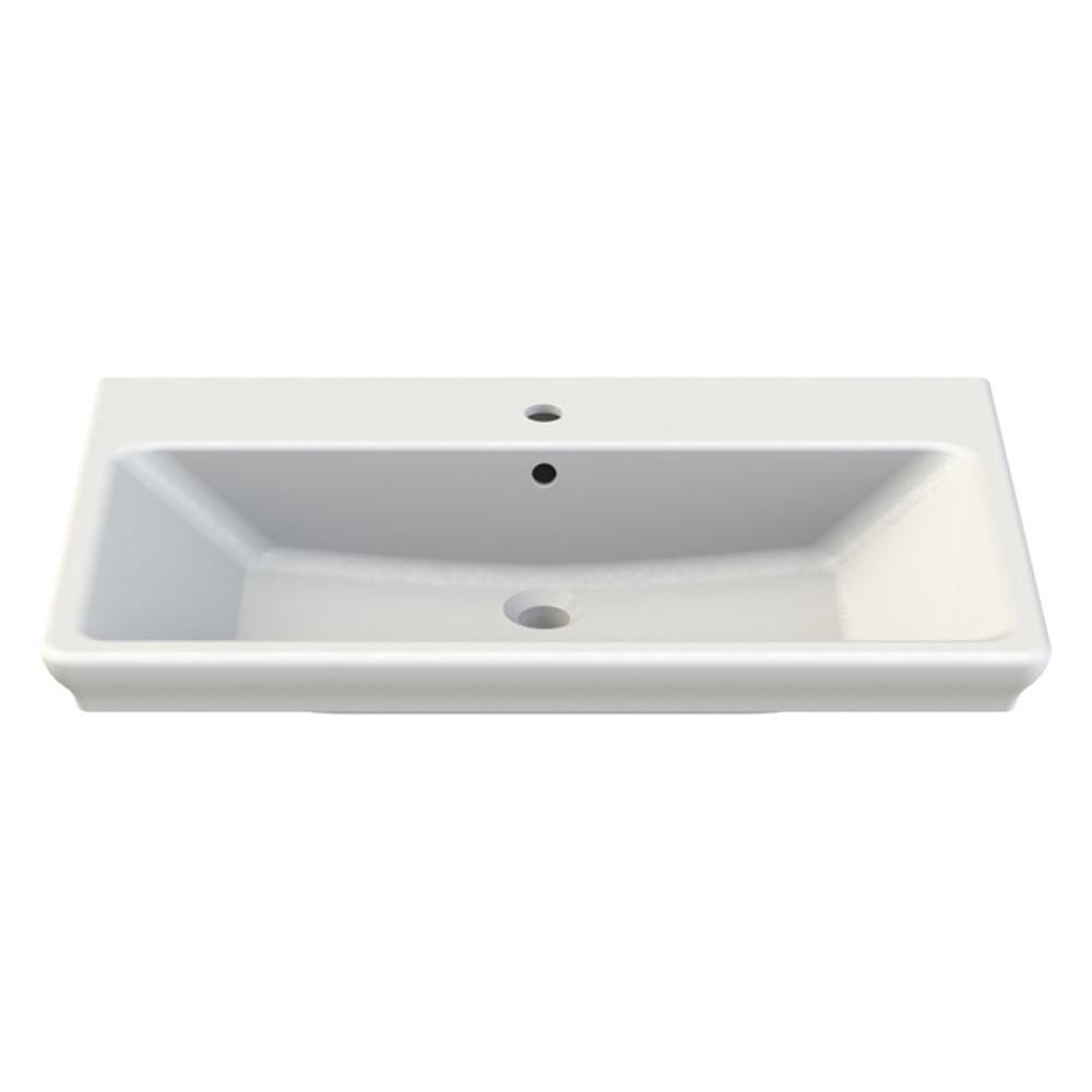 Nameeks Arica Wall Mounted Bathroom Sink in White