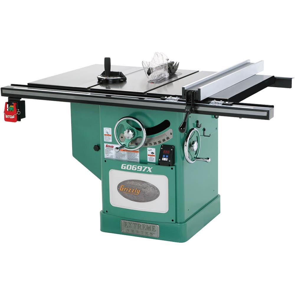12 in. 7-1/2 HP 3-Phase Extreme Series Left-Tilt Table Saw