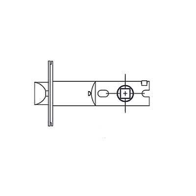 ABH 6050US32D Cylindrical Latch for ABH 6000, 6100, 6200, 6400, 6500 & LR6000 Series - 5" Backset, Satin Stainless Steel Finish