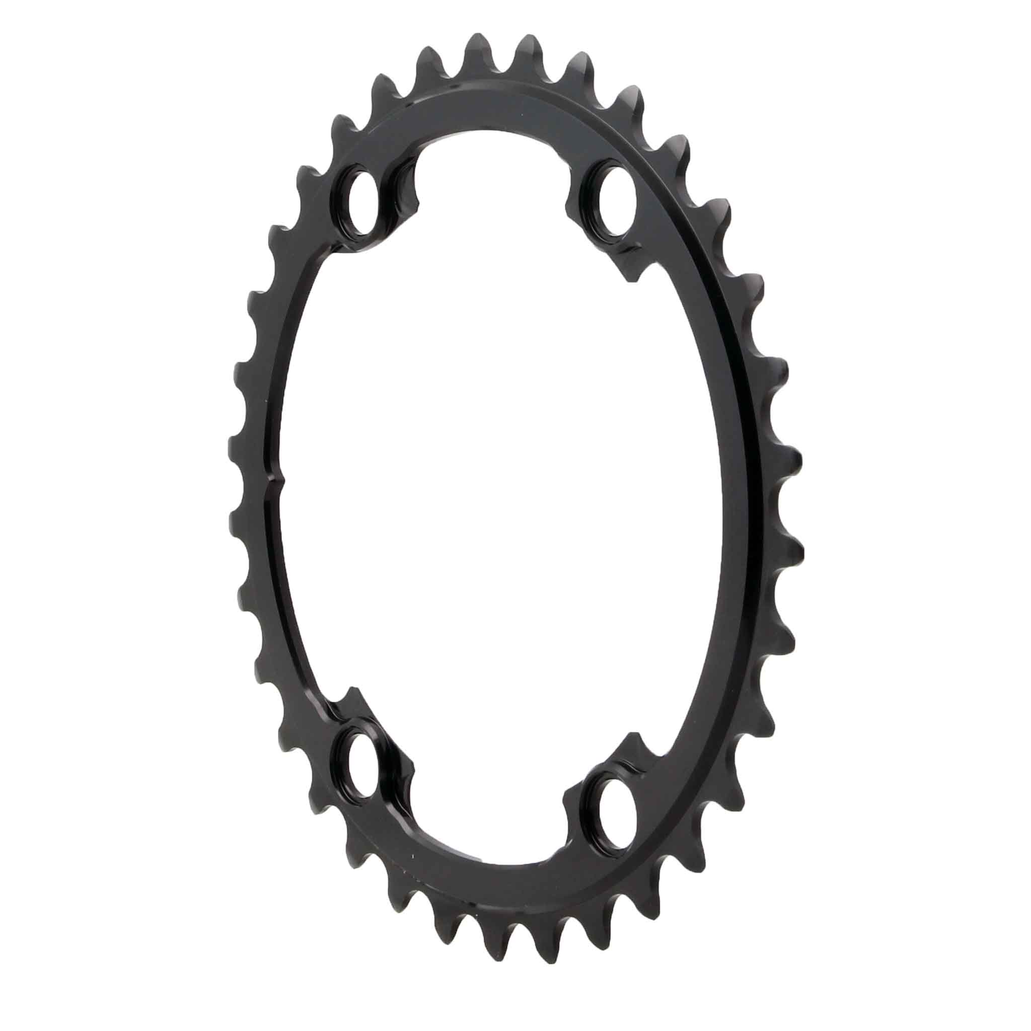 absoluteBLACK Premium Round 110 BCD Road Inner Chainring for Shimano Dura-Ace 9100 - 34t, 110 Shimano Asymmetric BCD,